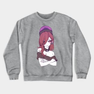 Gothic Anime Girl Witchcore Crewneck Sweatshirt